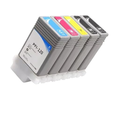 5 Farben 130 ml PFI-120 Tintenpatrone, kompatibel mit TM-200 TM-205 TM-300 TM-305 Pigmenttinte 5 Farben 130 ml PFI-120 Tintenpatrone, kompatibel mit TM-200 TM-205 TM-300 TM-305 Pigmenttinte von TWEJHX