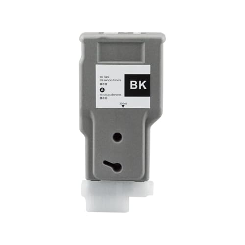 PFI320 PFI-320 kompatible Tintenpatrone Kompatibel mit IPF TM-200 TM-205 TM-300 TM-305 Drucker(1PC BK) von TWEJHX