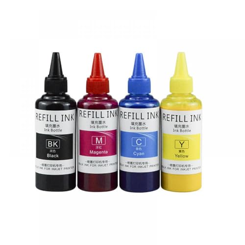 TWEJHX 100 ml Refill Pigment Tinte kompatibel mit 1110 T1120 T1200 T1300 T2300 T610 T770 T790 T795 PLANDTER PRIDTER PRIPERTER UNIVERSALE TEIN Kompatibel mit DIE Mehrfachmodelle(1 Set) von TWEJHX