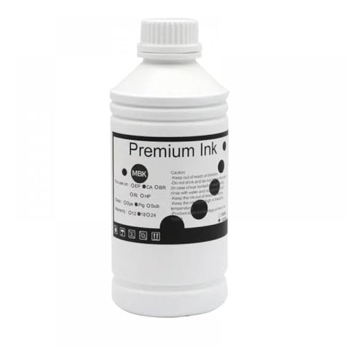 TWEJHX 1000ml Flasche PFI306 PFI-306 PFI 306 Pigmenttinte kompatibel mit IPF8400S IPF9400S IPF8400 IPF9400 IPF8300-Drucker der Serie(1000ML-Pigment-MBK) von TWEJHX