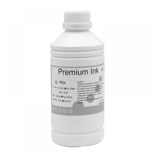 TWEJHX 1000ml Flasche PFI306 PFI-306 PFI 306 Pigmenttinte kompatibel mit IPF8400S IPF9400S IPF8400 IPF9400 IPF8300-Drucker der Serie(1000ML-Pigment-PGY) von TWEJHX