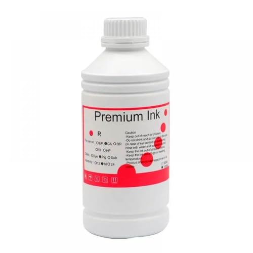 TWEJHX 1000ml Flasche PFI306 PFI-306 PFI 306 Pigmenttinte kompatibel mit IPF8400S IPF9400S IPF8400 IPF9400 IPF8300-Drucker der Serie(1000ML-Pigment-Red) von TWEJHX