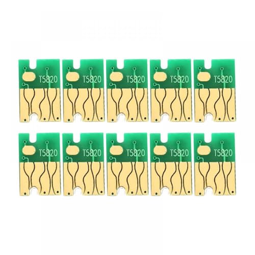 TWEJHX 10pcs T5820 T582000 Wartungstank-Chips kompatibel mit Surecolor SC-P800 D700 D880 P800 P808 Wartungsbox und Fuji DX100 Drucker(T5820 chip 10pcs) von TWEJHX