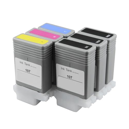 TWEJHX 130 ml kompatible Tintenpatrone PFI-107 PFI107 Kompatibel mit IPF680 IPF685 IPF770 IPF780 IPF785 IPF670 Drucker TWEJHX 130 ml kompatible Tintenpatrone PFI-107 PFI107 Kompatibel mit IPF680 IPF685 IPF770 IPF780 IPF785 IPF670 Drucker von TWEJHX