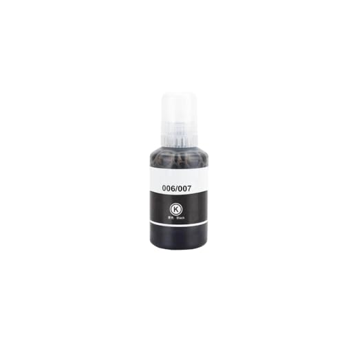 TWEJHX 1PC 006 007 Schwarzwasserbasis -Flaschen -Nachfüllpigmenttinte kompatibel mit M1108 M1128 M1178 M2148 M2178 M3148 Drucker von TWEJHX