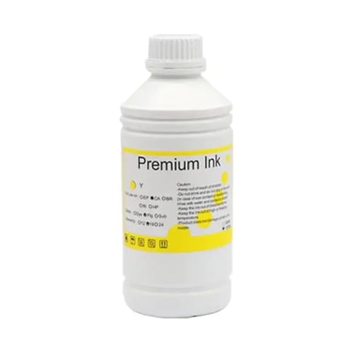 TWEJHX 500ml Flasche T47A1 T46A1 Farbstofftinte Nachfüllung Kompatibel mit kompatible Drucker ähnlich wie Surecolor SC-P700 P704 P706 P708 P900 P904 P906 P908 Modelle(500ML-Dye-Y) von TWEJHX