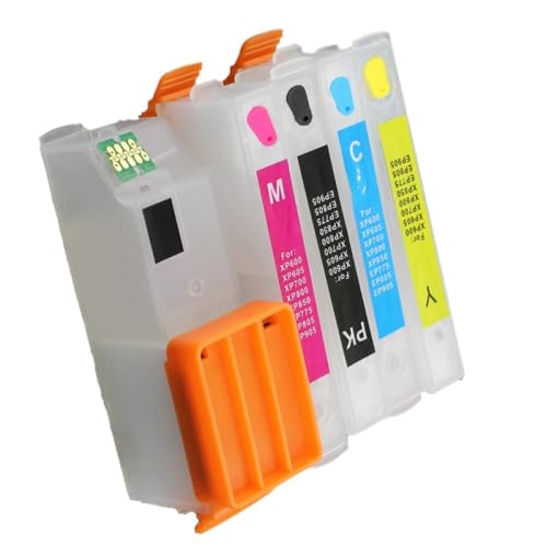 TWEJHX 5er-Pack kompatibler nachfüllbarer Tintenpatronensatz Kompatibel mit 26XL 273XL T2730 Kompatibel mit XP520 XP600 XP610 XP620 XP700 XP800 XP810 XP820 Drucker TWEJHX 5er-Pack kompatibler nachfüllbarer Tintenpatronensatz Kompatibel mit 26XL 273XL T2730 Kompatibel mit XP520 XP600 XP610 XP620 XP700 XP800 XP810 XP820 Drucker von TWEJHX