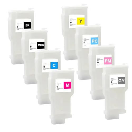 TWEJHX 6 8 12pcs PFI-206 Nachfüllbare Tintenpatronenpatron(8Color Without chip) von TWEJHX