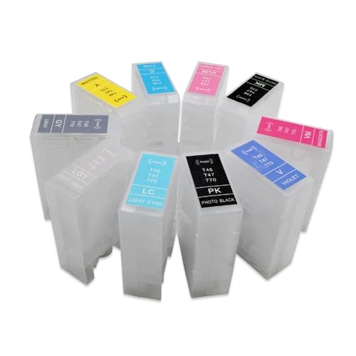 TWEJHX 60 ml nachfüllbare Tintenpatrone T47A T46S, kompatibel mit SureColor SC P700 P900 P704 P706 P708 PX1V P904 P906 P908 PX1VL Druckern TWEJHX 60 ml nachfüllbare Tintenpatrone T47A T46S, kompatibel mit SureColor SC P700 P900 P704 P706 P708 PX1V P904 P906 P908 PX1VL Druckern von TWEJHX