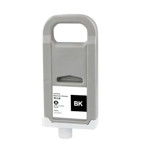 TWEJHX 700ml PFI8706 PFI-8706 Tintenpatronenkassette kompatibel mit IPF8310 IPF8310S IPF8410 IPF8410S IPF8410SE-Drucker mit Pigmenttinte(PFI-8706 BK) von TWEJHX