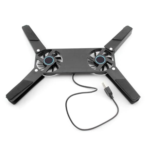 TWEJHX Aktives Laptop-Kühlpad mit Zwei 60-mm-Lüftern, kompatibel mit Laptop-Computern TWEJHX Aktives Laptop-Kühlpad mit Zwei 60-mm-Lüftern, kompatibel mit Laptop-Computern von TWEJHX