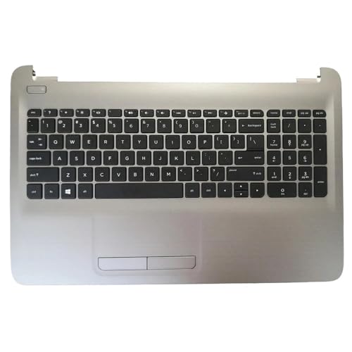 TWEJHX Handballenauflage mit Tastatur und Touchpad, silberfarben, kompatibel mit den Modellen 15AY 15BA 855022-001 von TWEJHX