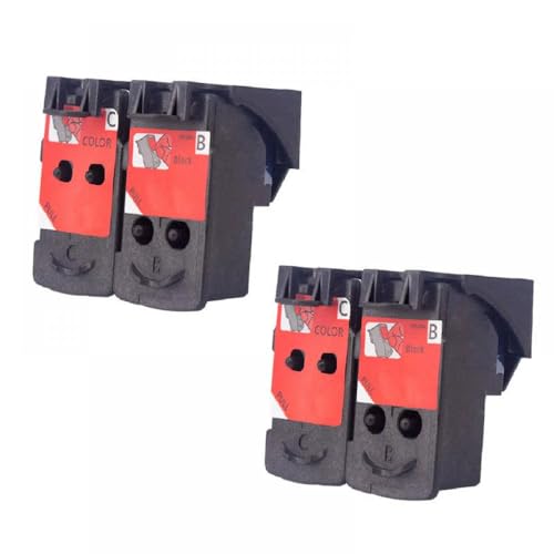 TWEJHX Kompatibler Druckkopf Kompatibel mit QY6-8002 QY6-8018 funktioniert mit G4400 G4410 GI-490 GI490 Drucker Schwarz und Farb-G-Serie Printheads(2 Set QY6-8002 8018) von TWEJHX