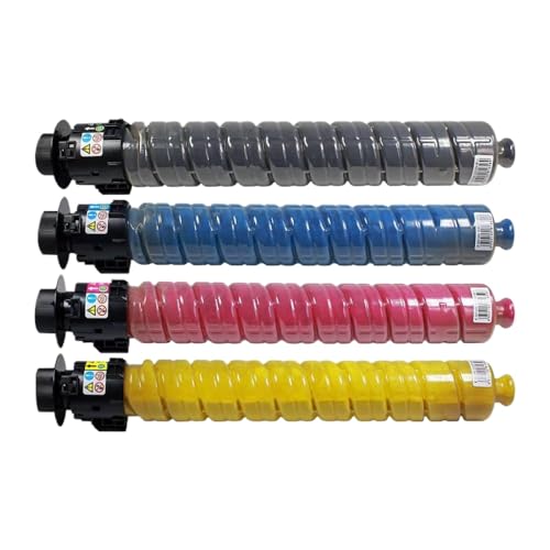 TWEJHX Kompatibler Tonerkartuschenersatz for SPC830 SPC831-Drucker, 4 Stück, 1 Satz, Tintenpatrone, funktioniert mit SP C831 SP C830 von TWEJHX