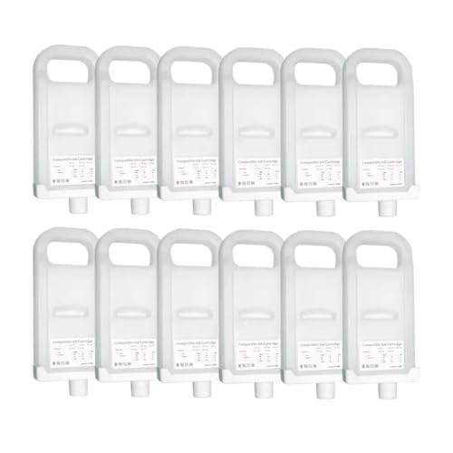 TWEJHX Nachfüllbare Tintenpatrone PFI 704 8Color 12Colors kompatibel mit IPF 8300 IPF8310 IPF 8300S IPF8310S Drucker Kein Chip benötigt(12Color 1set No chip) von TWEJHX