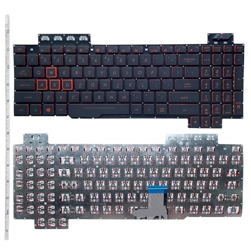 TWEJHX Tastatur kompatibel mit FX504 FX504GD FX504GE FX504GM FX80 FX80GM FX505 V170762HS1 0KNR0-661PRU00 ZX80G FX86 FX705(US No Backlight) von TWEJHX