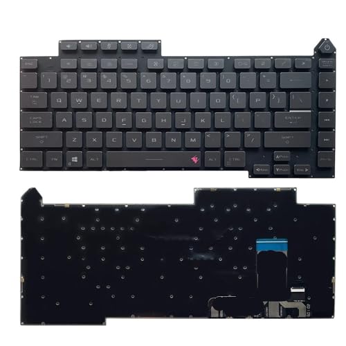 TWEJHX Tastatur kompatibel mit G15 2021 G513Q G513QY G513QM G533 5R G513RC G513RM G513RW G513QR G513QE G513IM G513(Grey RGB Backlit) von TWEJHX