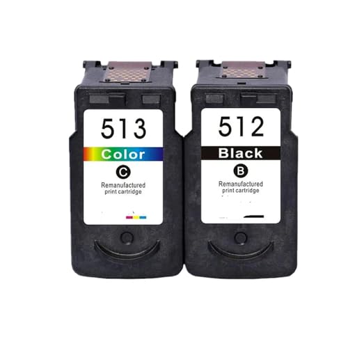 TWEJHX Tintenpatrone PG512 PG512 CL513 CL513 PG512 CL513 Ersatz Kompatibel mit Drucker, kompatibel mit MP280 MP282 MP330 MP480 MP490 MP492 MP495 Modelle(1BLACK 1COLOR) von TWEJHX