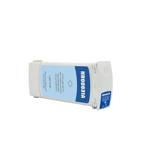 TWEJHX Überholte Tintenpatrone 831 831a kompatibel mit Latex 310 330 360 370 315 335 365 375 560 570 Drucker(1 PCS Light Cyan) von TWEJHX