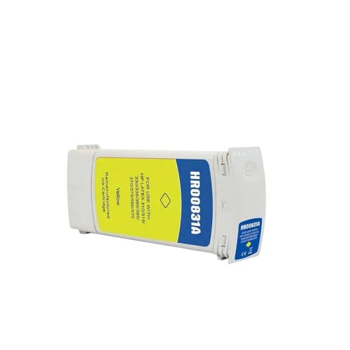 TWEJHX Überholte Tintenpatrone 831 831a kompatibel mit Latex 310 330 360 370 315 335 365 375 560 570 Drucker(1 PCS Yellow) von TWEJHX