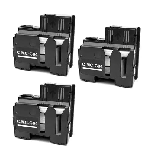 TWEJHX Wartungspatruge MC-G04 kompatibel mit Druckermodellen G2730 G2770 G3270 G3470 G3471 G2870 G3270 G3470 G3471 G3472 G3570 G3571 G3572 Ersatzteil G04(3pcs) von TWEJHX