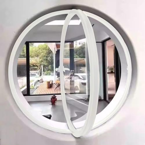 TWHZSAI Drehbares rundes Fenster aus Aluminiumlegierung, Bullauge-Fenster aus gehärtetem Glas zur Wandtion mit Griff, Flügelfenster zur Wohntion in der Küche, Weiß 3,50 cm TWHZSAI Drehbares rundes Fenster aus Aluminiumlegierung, Bullauge-Fenster aus gehärtetem Glas zur Wandtion mit Griff, Flügelfenster zur Wohntion in der Küche, Weiß 3,50 cm von TWHZSAI