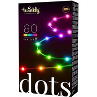 Dots – App-gesteuerte LED-Lichterkette mit 60 rgb (16 Millionen Farben) LEDs. 3 Meter. Schwarzes Kabel. USB-gespeist. Innen Smart Home Dekoration von TWINKLY