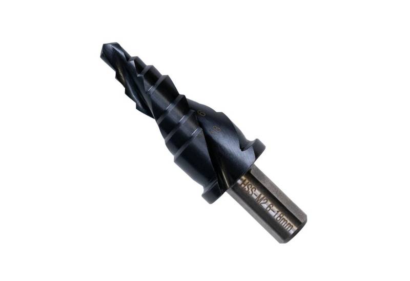 TWISTDRILL Stufenbohrer Stufenbohrer HSS 6-18,0 mm, TiALN-Beschichtung, Spiralnut TWISTDRILL Stufenbohrer Stufenbohrer HSS 6-18,0 mm, TiALN-Beschichtung, Spiralnut von TWISTDRILL
