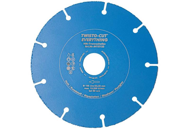 TWISTO-CUT Trennscheibe TWISTO-CUT Trennscheibe Everything 125mm, Ø 125 mm, (125 mm) von TWISTO-CUT