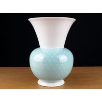 50Er Jahre Porzellan Vase Von Veb Lichte, Mid Century, Vintage Mcm von TWISTandPOP