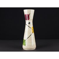 Große 50Er Jahre Keramik Vase Von Bay, Mcm Vintage Vase, West German Pottery, Mid Century Modern von TWISTandPOP