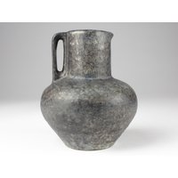 Kreutz Keramik Vase, Graue Vintage 70Er Jahre, Mid Century Mcm Vase von TWISTandPOP