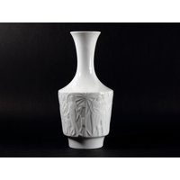 Weiße Porzellan Vase Von Edelstein, Bavaria, West Germany, Mid Century, 60Er Jahre, Vintage von TWISTandPOP
