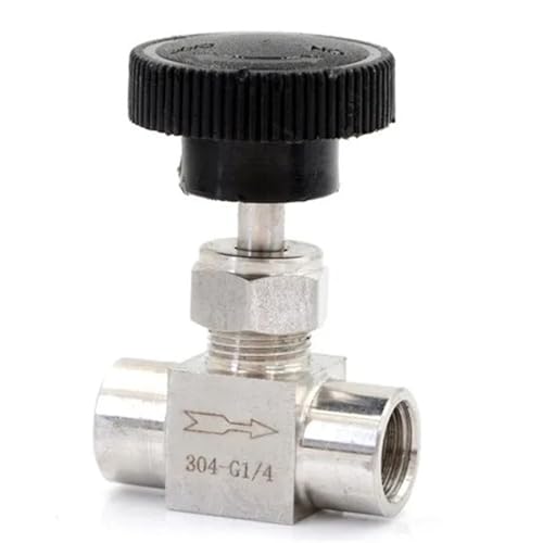 1/8 "1/4" 3/8 "BSP Innengewinde Edelstahl Flow Control Abschaltung Nadel Ventil Wasser Gas Öl(02) von TWMAZDYC