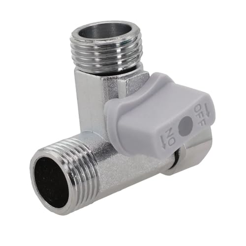 1pc T-Stoppventil Zinklegierung Winkel T-Adapter for Bidet Handbrause Toilettentank Heimwerker-Ersatzzubehör 1pc T-Stoppventil Zinklegierung Winkel T-Adapter for Bidet Handbrause Toilettentank Heimwerker-Ersatzzubehör von TWMAZDYC