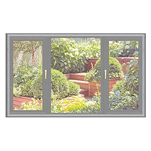 Fliegengitter Fenster 140X150cm, Hook and Loop Selbstklebend Waschbar Insektenschutz Fliegengitter Fliegennetz Insektenschutz Zuschneidbar für Alle Fenster Mückengitter Fenster Fliegengitter Fenster 140X150cm, Hook and Loop Selbstklebend Waschbar Insektenschutz Fliegengitter Fliegennetz Insektenschutz Zuschneidbar für Alle Fenster Mückengitter Fenster von TWMHXZ