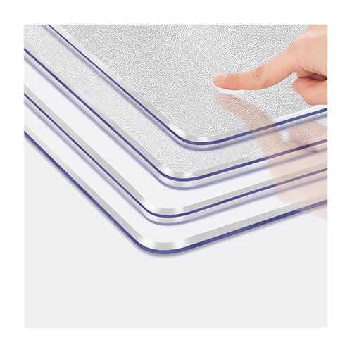 Multisize Klare Plastik Esstisch Protectors PVC Tischdecke Matte Holzmöbel Kaffee-Glasschirme Beschützer Cover Küche Arbeitsplatte wasserdicht Transparent 5.0mm 80 * 150CM von TWOQCMXF