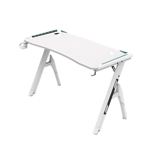 Multifunktionstisch E-Sport-Tisch, Desktop-Computertisch, Heimbüro-Schreibtisch, Studenten-Schreibtisch, Schreibtisch, Spiel-Wettbewerbstisch Bed Side Table (Color : White, Size : A) von TWRWX