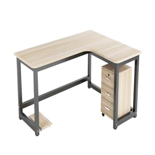 Multifunktionstisch Eckschreibtisch for Zuhause, Schlafzimmer, Einzel-Desktop-Computertisch, einfacher Stahl und Holz, for Schüler, die Lesen Lernen Bed Side Table (Color : Z, Size : A) von TWRWX