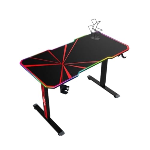 Multifunktionstisch Elektrischer Hubtisch, Elektrischer Hubtisch, Gaming-Tisch, Hubcomputertisch, Intelligenter Hubtischrahmen Bed Side Table (Color : Black, Size : A) von TWRWX