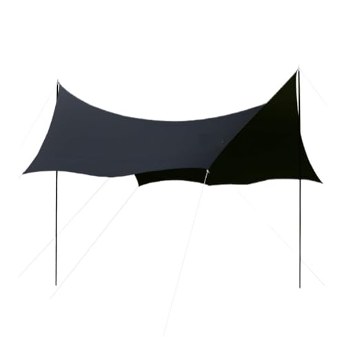 Tragbar Faltpavillon Outdoor-Überdachungszelt, Leichte Und Tragbare Camping-Regen- Und Sonnenschutz-Markise, Camping-Pergola-Ausrüstung Zeltüberdachung (Color : Black, Size : A) von TWRWX