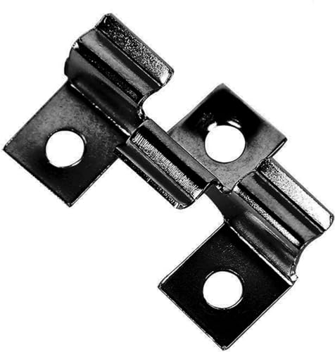 100 Stück WPC Clips Edelstahl, Terrassenclips Clips Klammer WPC Dielen Befestigungsclips,Verbund-Terrassen-Clips,Verschlussbrett-Clips für Montage von Terrassendielen (Schwarz 8.5MM) von TWSOUL