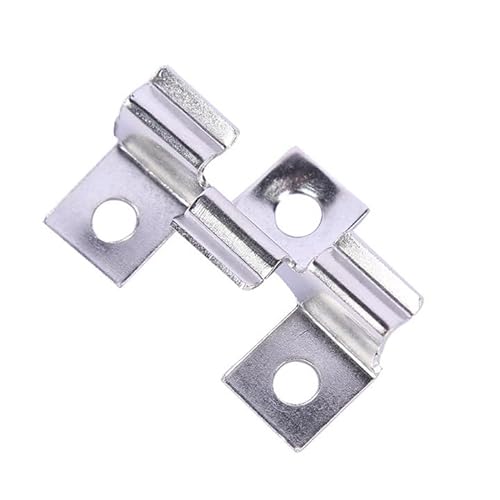 100 Stück WPC Clips Edelstahl, Terrassenclips Clips Klammer WPC Dielen Befestigungsclips,Verbund-Terrassen-Clips,Verschlussbrett-Clips für Montage von Terrassendielen (Silber 9.3MM) von TWSOUL
