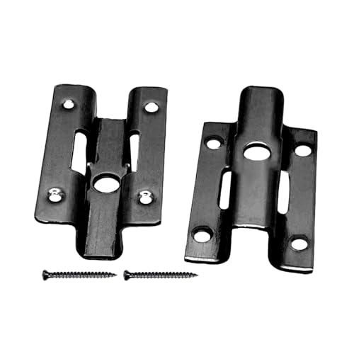100Stk Edelstahl Terrassenclips,WPC Terrassendielen Clips,Befestigungsclips,Unsichtbare Terrassenbefestigung mit Schrauben für WPC Dielen,T Clip,versteckte Befestigung (Schwarz 6 mm) von TWSOUL
