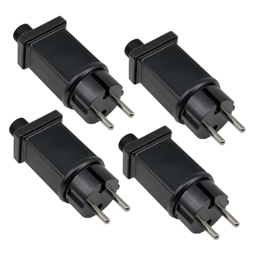 4.5V Lichterkette Netzteil Adapter,IP44 Adapter Trafo,LED-Netzteil Transformator Weihnachten,1A 4.5 W für Niederspannungs-LED-Adapter für Weihnachtslicht, Eiszapfenlichter, Lichterkette (4pcs) von TWSOUL