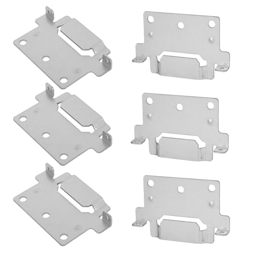 6 Stück Bettrahmen-Montageplatte Bettbeschlag,Betten Ideal für Campingumbau & Wohnmobil - Ersatzteil (Keine Schrauben) (Artikelnummer 116791) von TWSOUL