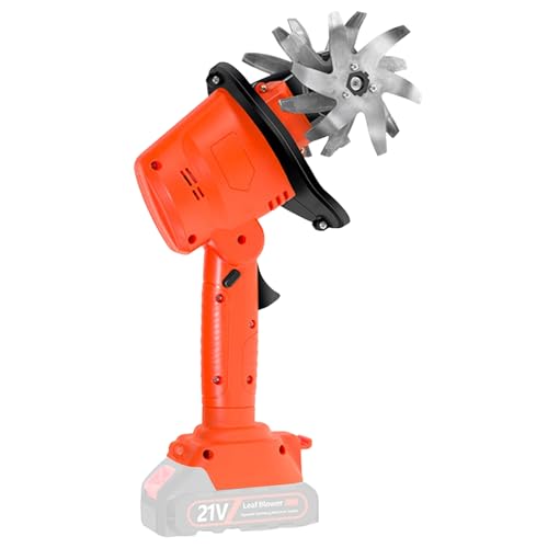 Akku-Bodenhacke Motorhacke,Kabelloser Hand Bodenhacke kompatibel mit Makit*a 21V Akku (ohne Batterie),550W 235U/min Gartenfräse mit 10cm Frästiefe und 10cm Fräsbreite, Ackerfräse von TWSOUL