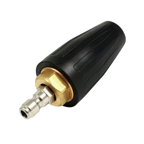 Drehbare Turbo Düse, Rotordüse Dreckfräser Turbodüse, 4000 PSI - 276 Bar Rotating Turbo Hochdruckreiniger Pistole Düse Zubehör Pistole (Sprinkler - 045) von TWSOUL