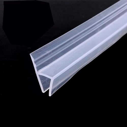 Duschdichtung, 200cm Duschtürdichtung, PVC Ersatzdichtung Für 6/8/10/12mm, Duschtürdichtung Unten Gummilippe Duschtür Dichtung Dusche Glastür (H fur 8mm) von TWSOUL