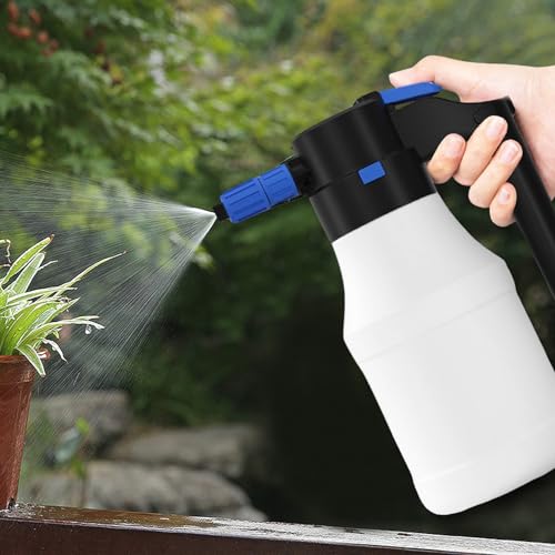 Elektrischer Auto Schaumsprüher, 1,5L USB Batteriebetriebener Schaumsprüher, Drucksprüher zur Autoreinigung zur Auto Gartenpflanzen (1,5L) von TWSOUL